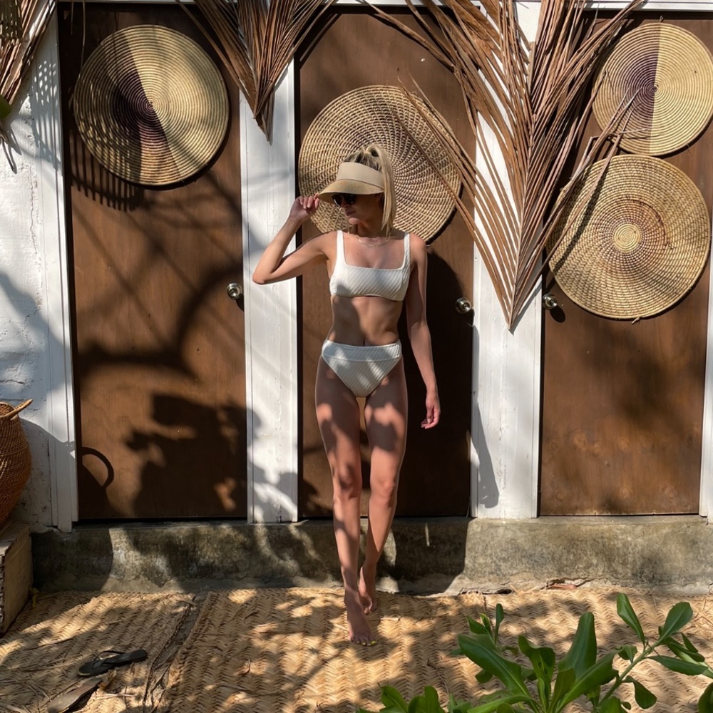 Abercrombie & Fitch Cream Bikini